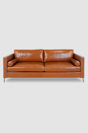 93 Natalie sofa in Rinnovo Brown Addict performance leather