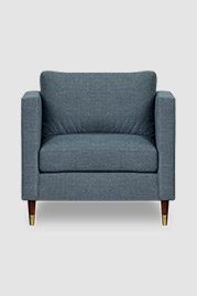 Natalie armchair in Varick Aegean performance fabric