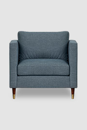 Natalie armchair in Varick Aegean performance fabric