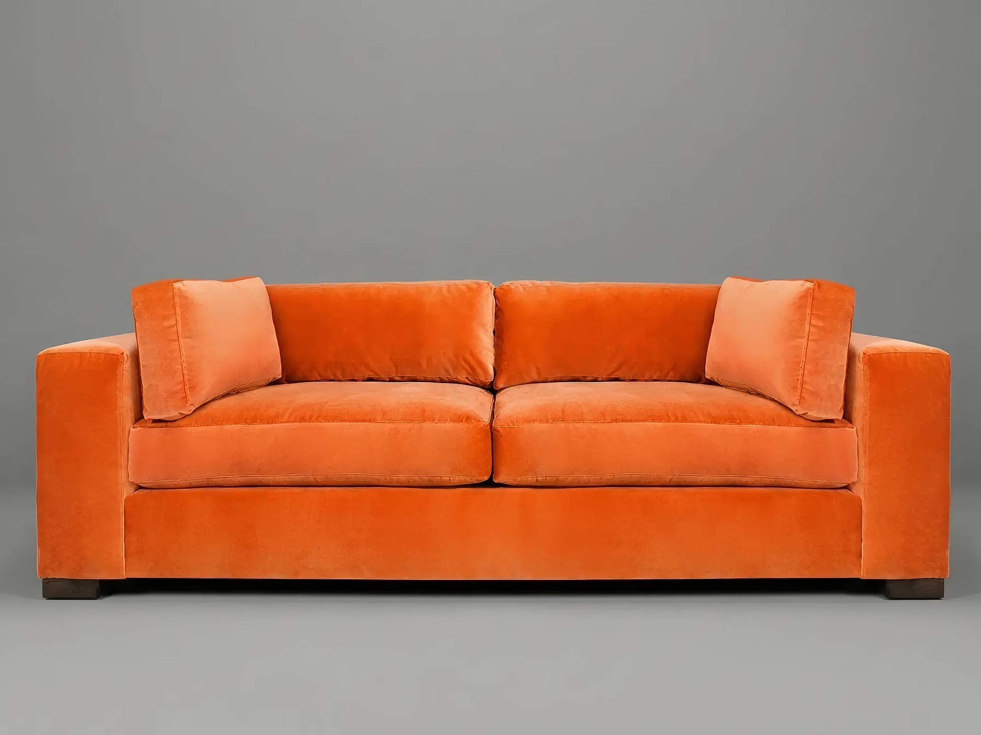 Chad sectional sofa in Fulton Lapis stain-proof blue fabric