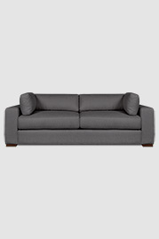 Chad sofa in Greenwich Chrome stain-proof grey fabric