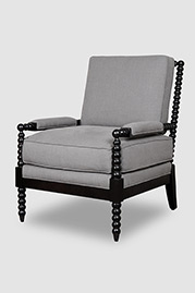 Turner spindle chair in Varick Cement