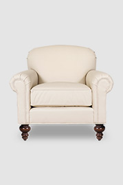 Bunny armchair in Tango Vellum leather