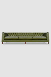 121 Dot sofa in Angelina Parsley 7284 green leather