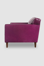 Sport armchair in Mont Blanc Amethyst purple leather