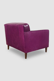 Sport armchair in Mont Blanc Amethyst purple leather