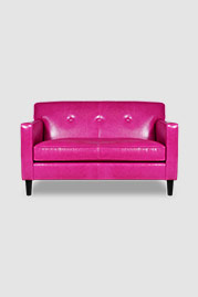 56 Sport loveseat in Bellissimo Prugna leather