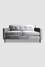 68 Sport sofa in Prince Armory silver performance velvet