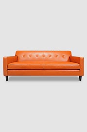 86 Sport sofa in Florida Crimson orange performance leather