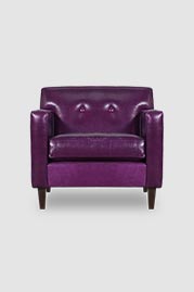 Sport chair in Mont Blanc Amethyst purple leather