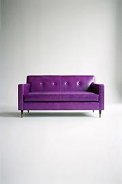 68 Sport sofa in Bellissimo Ametista purple leather