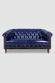 Collins sofa in blue leather