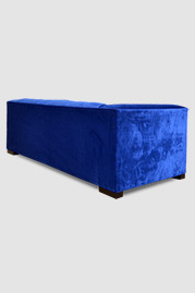 84 Jack sofa in Thompson Danube stain-proof blue velvet