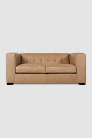 76 Jack sofa in Cheyenne Wheatfield performance leather