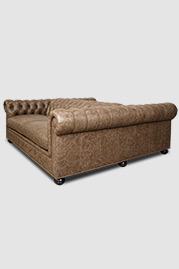 85 Janus dual-sided Chesterfield sofa in Everlast Alloy performance leather