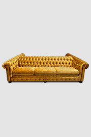 113 Janus double-sided Chesterfield sofa in Bruges Federal Gold velvet