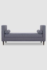 65 Poppy bench in Huron Bariton performance fabric