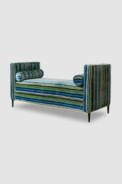 Poppy bench in custom fabric