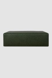 Blockhead ottoman in Cheyenne Decoy green leather