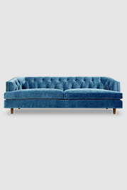 Olympia sofa in Como Cyan velvet