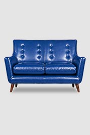 58 Gogo sofa in Delaware Baltic blue leather