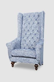 Inspector chair in customer-provided fabric