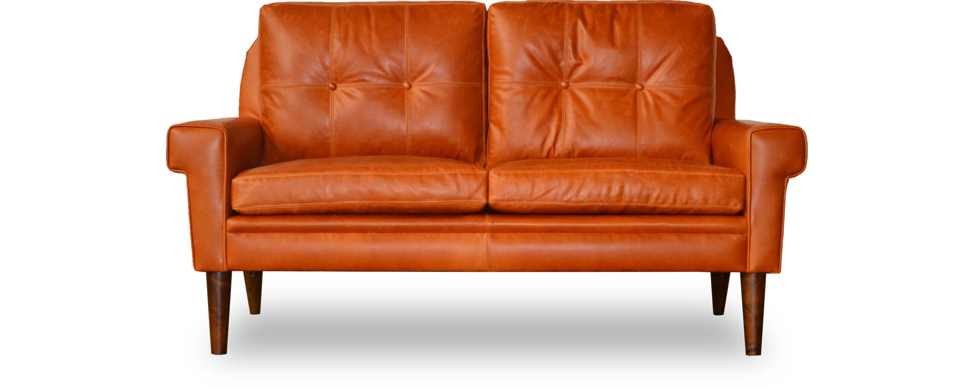 The Professor 58 sofa in Cortina Brandy 2677 leather