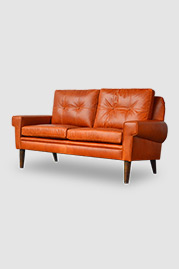 The Professor 58 sofa in Cortina Brandy 2677 leather