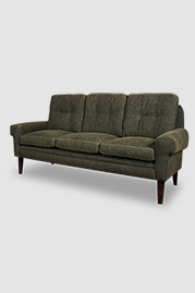 76 The Professor sofa in Martexin Original Wax Olive 10.10 oz Army Duck