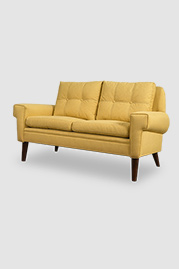 58 The Professor sofa in Hartwell Zest stain-proof yellow performance fabric