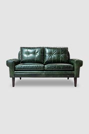 64 The Professor sofa in Ohio Emerald green aniline leather