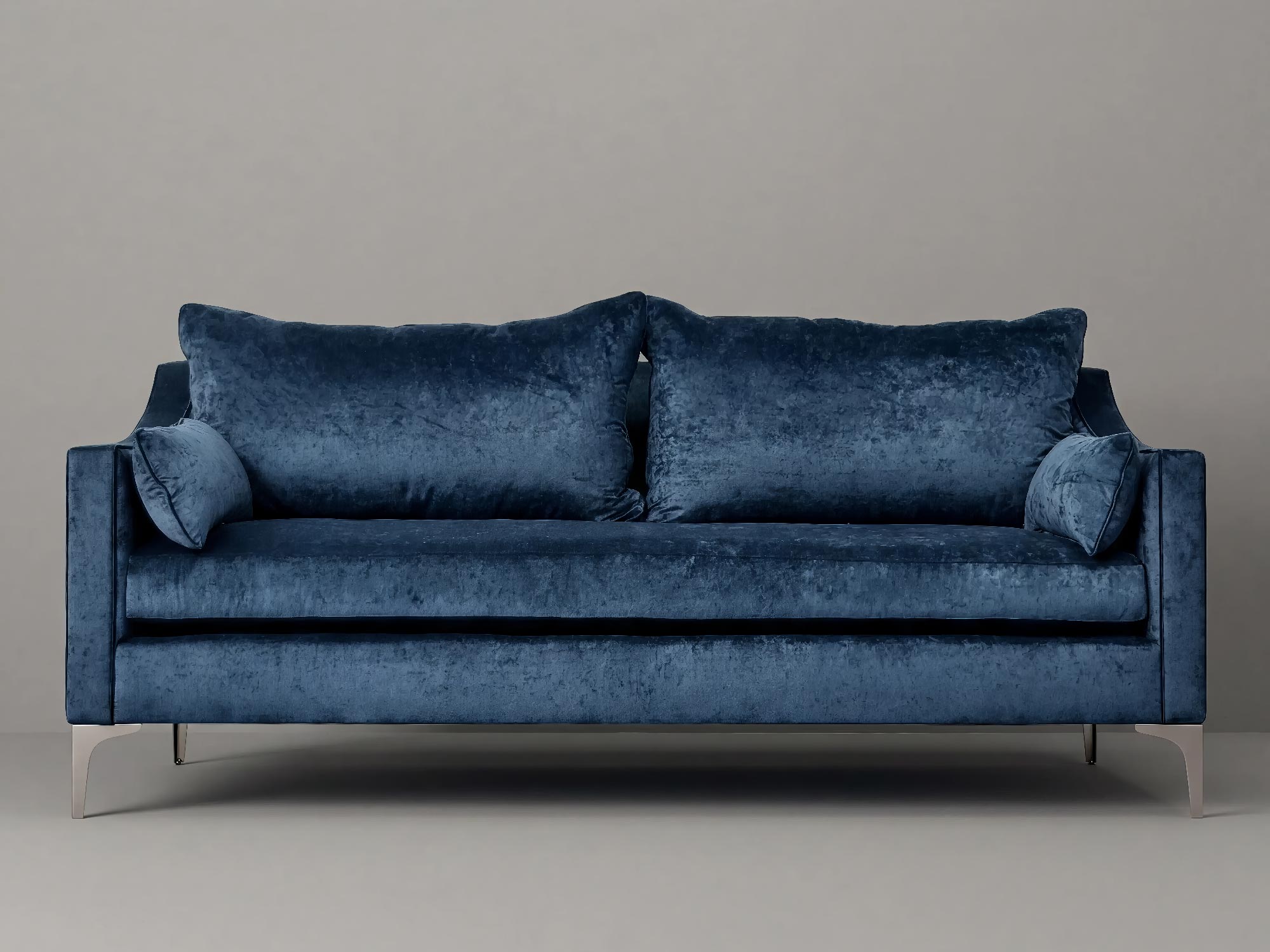 86 Scottie sofa in Gramercy Nautilus blue velvet