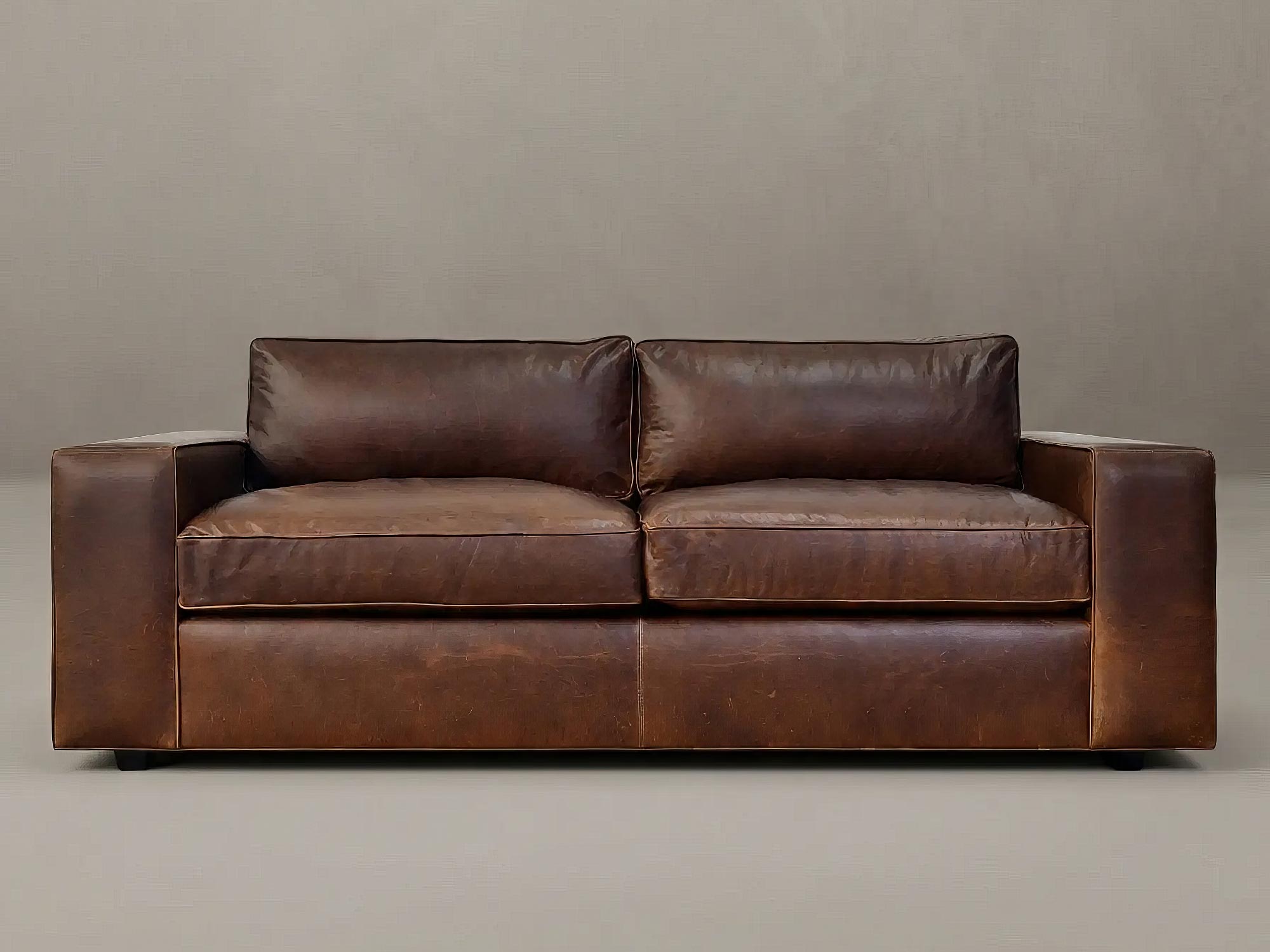 85 Jasper sofa in Berkshire Bourbon brown leather