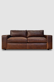 85 Jasper sofa in Berkshire Bourbon brown leather