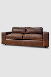 85 Jasper sofa in Berkshire Bourbon brown leather