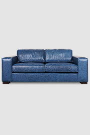 80 Jasper sofa in Austin Barton blue leather