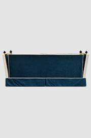 Kent Knole settee in teal velvet