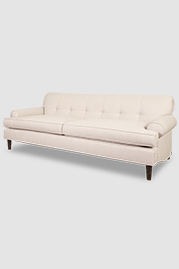 86 Puddin sofa in Montauk Natural performance linen