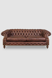 91 Cecil sofa in Cheyenne Cliff Hanger brown performance leather