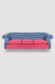 Cecil sleeper sofa in Bella Dura Newcastle and Nassimi Greenwich performance fabrics