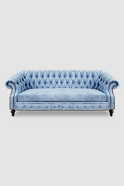 96 Cecil sofa in Bruges Parisian Blue velvet