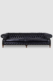 Cecil sofa in navy leather