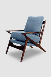 Benson chair in Varick Aegean fabric
