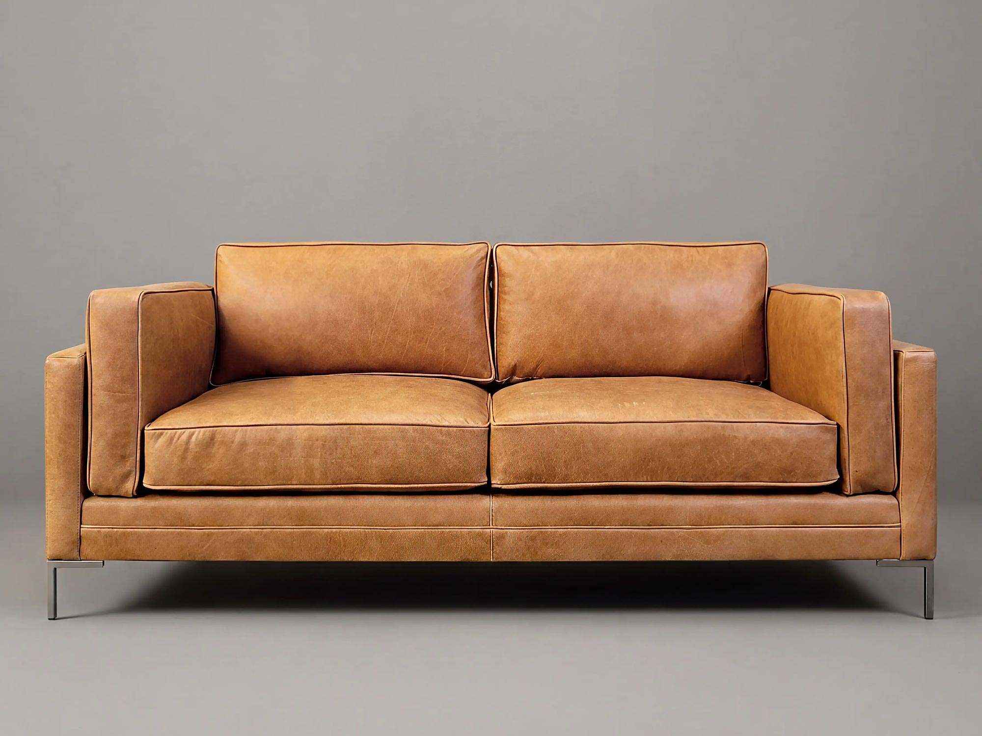 79 Coach sofa in Wild West Sage Brush leather