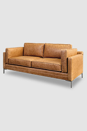 79 Coach sofa in Wild West Sage Brush leather