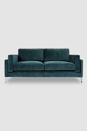 79 Coach sofa in Corsica Mediterranean solution-dyed performance velvet