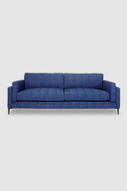 Coach sofa in Landfall Indigo stain-proof fabric