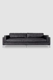 108 Coach sofa in Cheyenne Grey Hoss performance leather