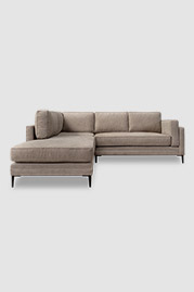 Coach L sectional with bumper in Stanton Barley performance fabric
