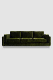 91 Coach sofa in Como Jade green velvet